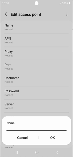 Key in EE MMS and press OK. Key in EE MMS and press OK.