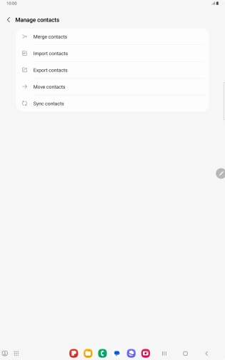 Press Import contacts. Press Import contacts.