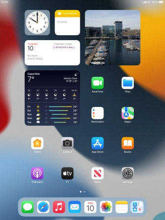 Press the music player icon. Press the music player icon.