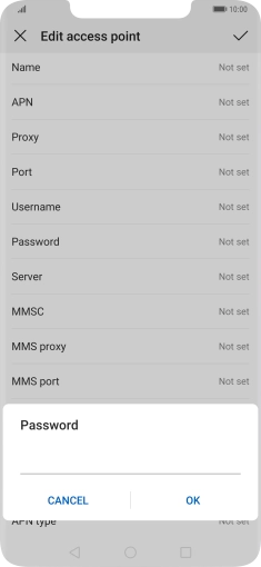 Key in secure and press OK. Key in secure and press OK.