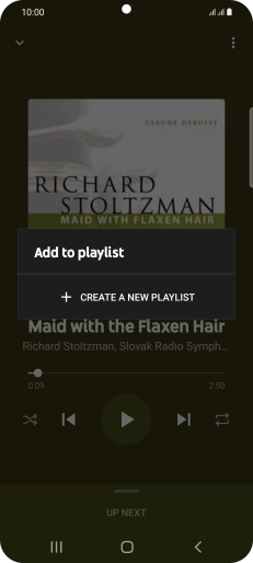 Press CREATE A NEW PLAYLIST. Press CREATE A NEW PLAYLIST.