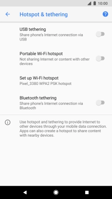 Press Set up Wi-Fi hotspot. Press Set up Wi-Fi hotspot.