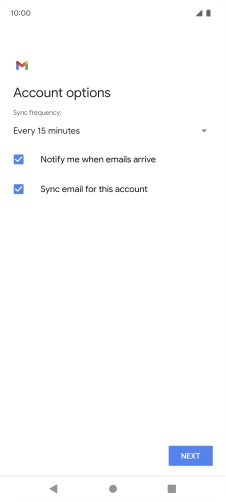 If this screen is displayed, you email account has been recognised and set up automatically. Follow the instructions on the screen to key in more information and finish setting up your phone. If this screen is displayed, you email account has been recognised and set up automatically. Follow the instructions on the screen to key in more information and finish setting up your phone.