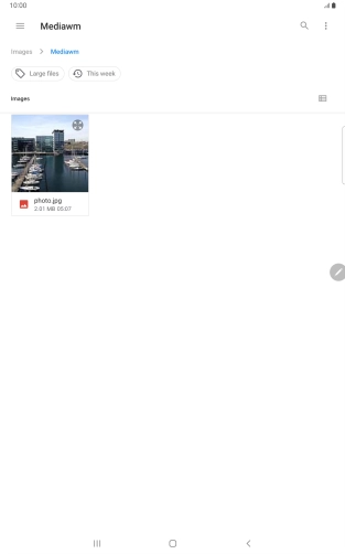 Press the required file. Press the required file.