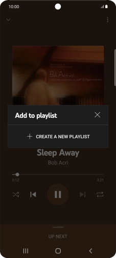 Press CREATE A NEW PLAYLIST. Press CREATE A NEW PLAYLIST.
