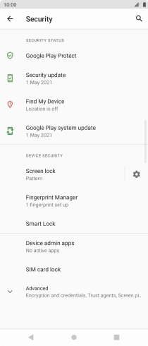 Press Screen lock and key in the current phone lock code. Press Screen lock and key in the current phone lock code.