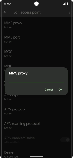 Key in 149.254.201.135 and press OK. Key in 149.254.201.135 and press OK.