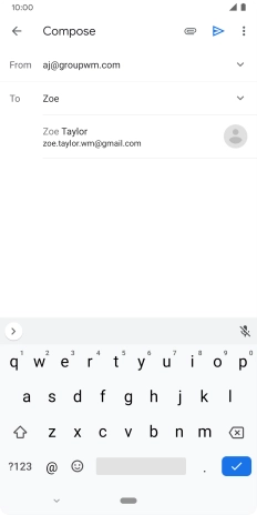 Press the required contact. Press the required contact.