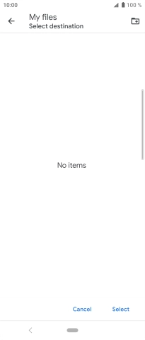 To create a new folder, press the new folder icon and follow the instructions on the screen to create a new folder. To create a new folder, press the new folder icon and follow the instructions on the screen to create a new folder.