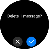 Press the confirm icon. Press the confirm icon.