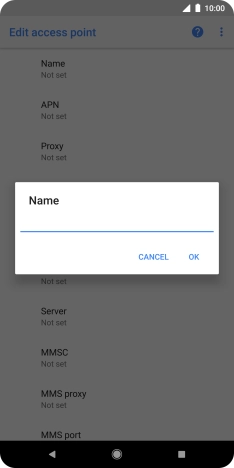 Key in EE MMS and press OK. Key in EE MMS and press OK.