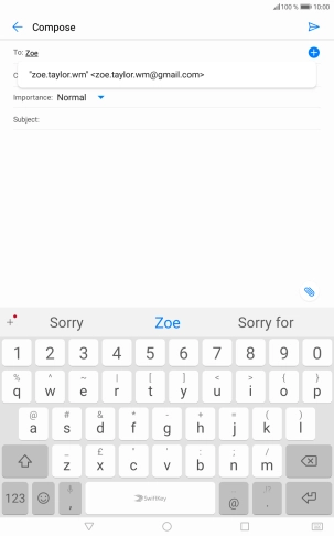 Press the required contact. Press the required contact.
