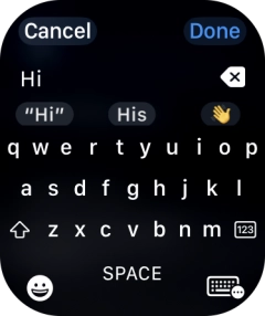 Press the input icon. Press the input icon.