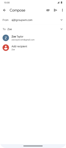 Press the required contact. Press the required contact.