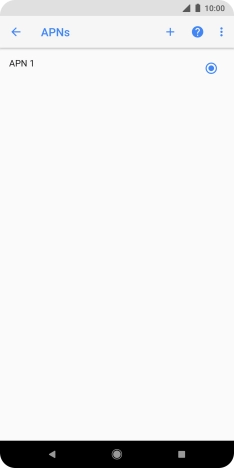 Press the new data connection icon. Press the new data connection icon.