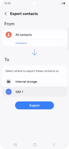 Press Export. Press Export.