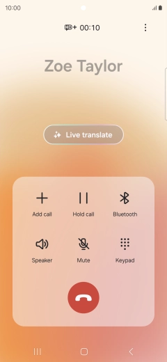 Press Live translate. Press Live translate.