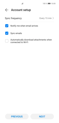Press Sync frequency. Press Sync frequency.