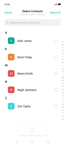Press Select All. Press Select All.