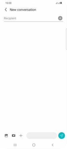 Press the search field and key in the first letters of the recipient's name. Press the search field and key in the first letters of the recipient's name.