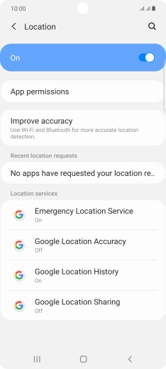 Press App permissions. Press App permissions.