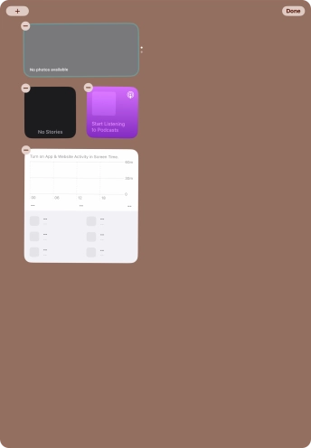 Press the add icon. Press the add icon.