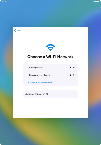 Press the required Wi-Fi network. Press the required Wi-Fi network.