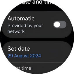Press Set date. Press Set date.