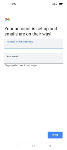 Press Your name and key in the required sender name. Press Your name and key in the required sender name.