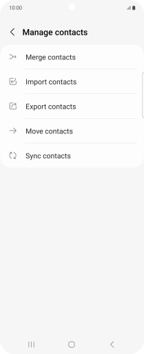 Press Import contacts. Press Import contacts.