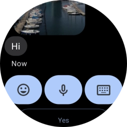 Press the microphone icon. Press the microphone icon.
