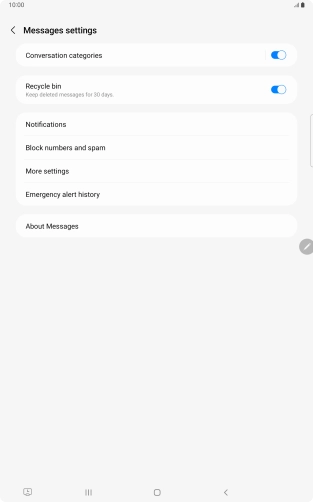 Press More settings. Press More settings.