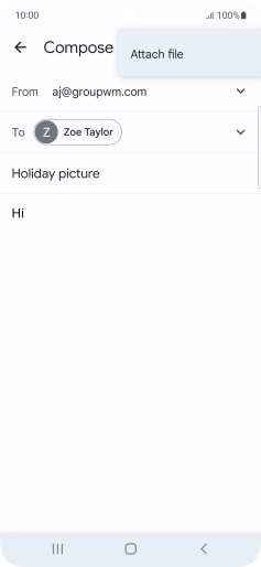 Press Attach file and go to the required folder. Press Attach file and go to the required folder.