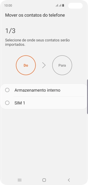 Pressione ‹SIM›. Pressione ‹SIM›.