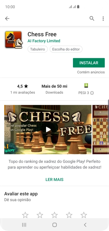 Pressione INSTALAR, e siga as indicações da tela para instalar o app. Pressione INSTALAR, e siga as indicações da tela para instalar o app.