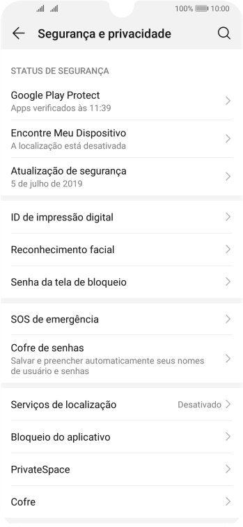 Pressione ID de impressão digital. Pressione ID de impressão digital.