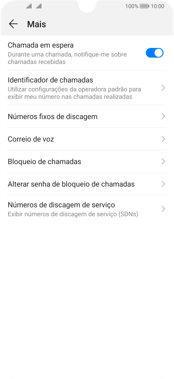 Pressione Bloqueio de chamadas. Pressione Bloqueio de chamadas.