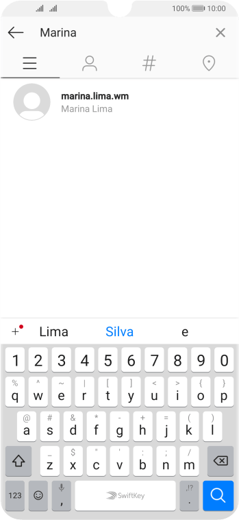 Pressione o usuário desejado. Pressione o usuário desejado.