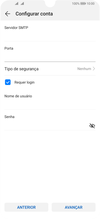 Pressione Tipo de segurança. Pressione Tipo de segurança.