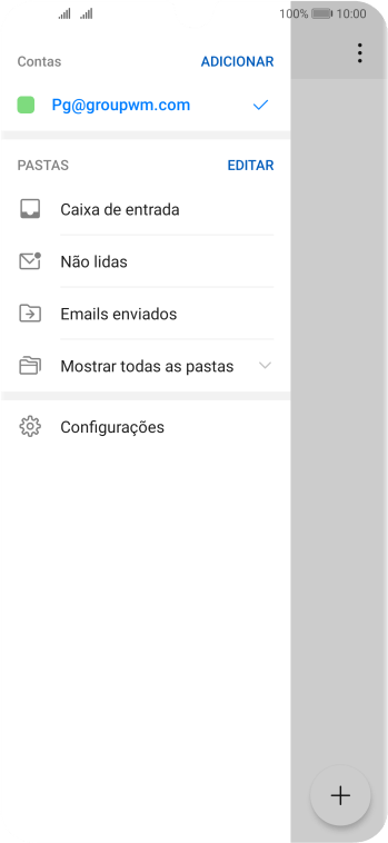 Pressione Configurações. Pressione Configurações.