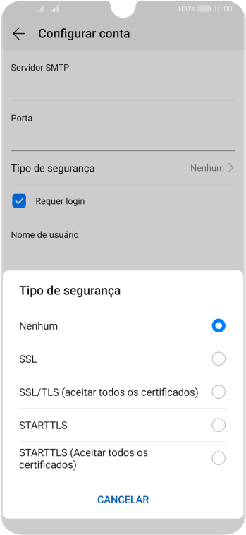 Pressione Nenhum para desativar a função. Pressione Nenhum para desativar a função.