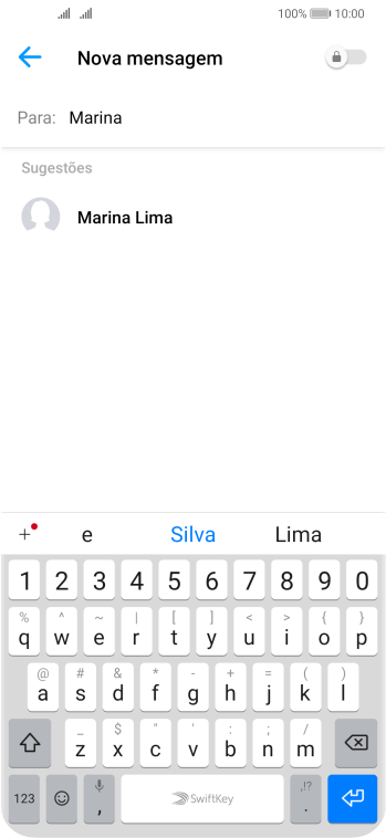 Pressione o contato desejado. Pressione o contato desejado.