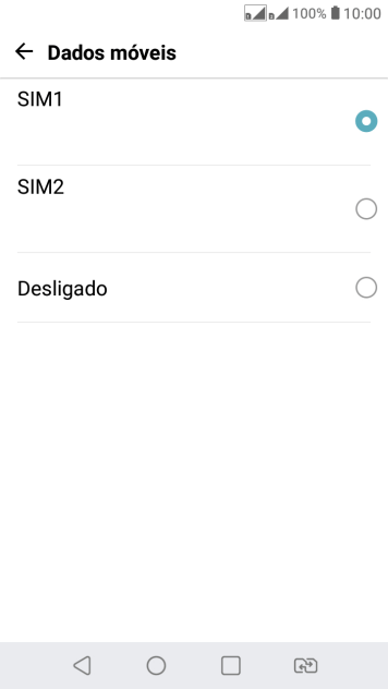 Pressione a configuração desejada. Pressione a configuração desejada.
