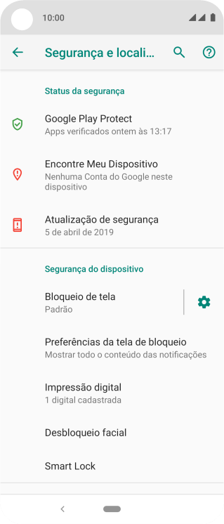 Pressione Bloqueio de tela, e insira o código de bloqueio extra que você criou anteriormente. Pressione Bloqueio de tela, e insira o código de bloqueio extra que você criou anteriormente.