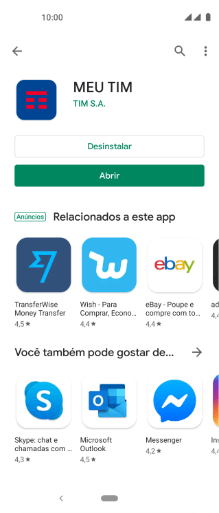 Pressione a tecla de início para finalizar e voltar à tela inicial. Pressione a tecla de início para finalizar e voltar à tela inicial.