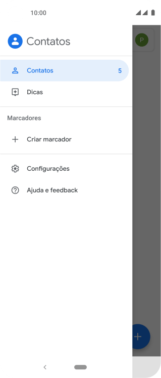 Pressione Configurações. Pressione Configurações.