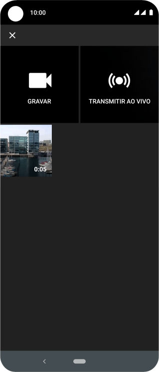 Pressione o vídeo desejado. Pressione o vídeo desejado.