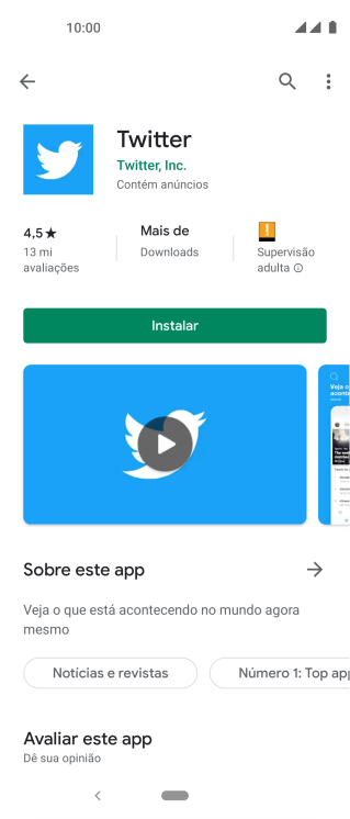 Pressione Instalar, e siga as indicações da tela para instalar o app. Pressione Instalar, e siga as indicações da tela para instalar o app.