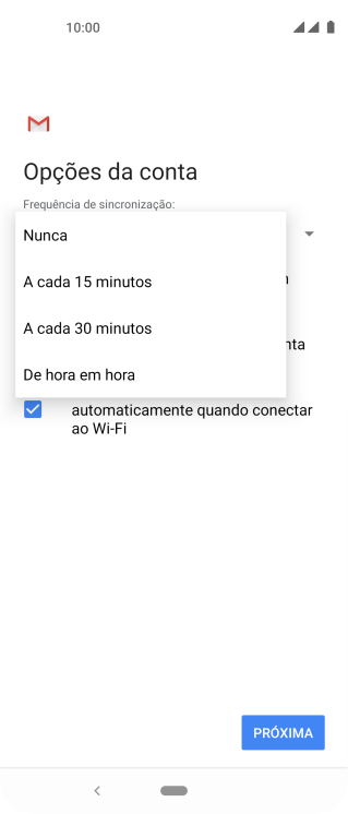 Pressione a configuração desejada. Pressione a configuração desejada.