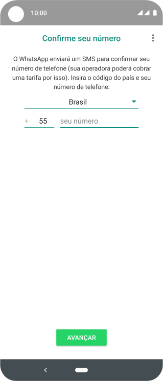 Pressione a lista suspensa. Pressione a lista suspensa.